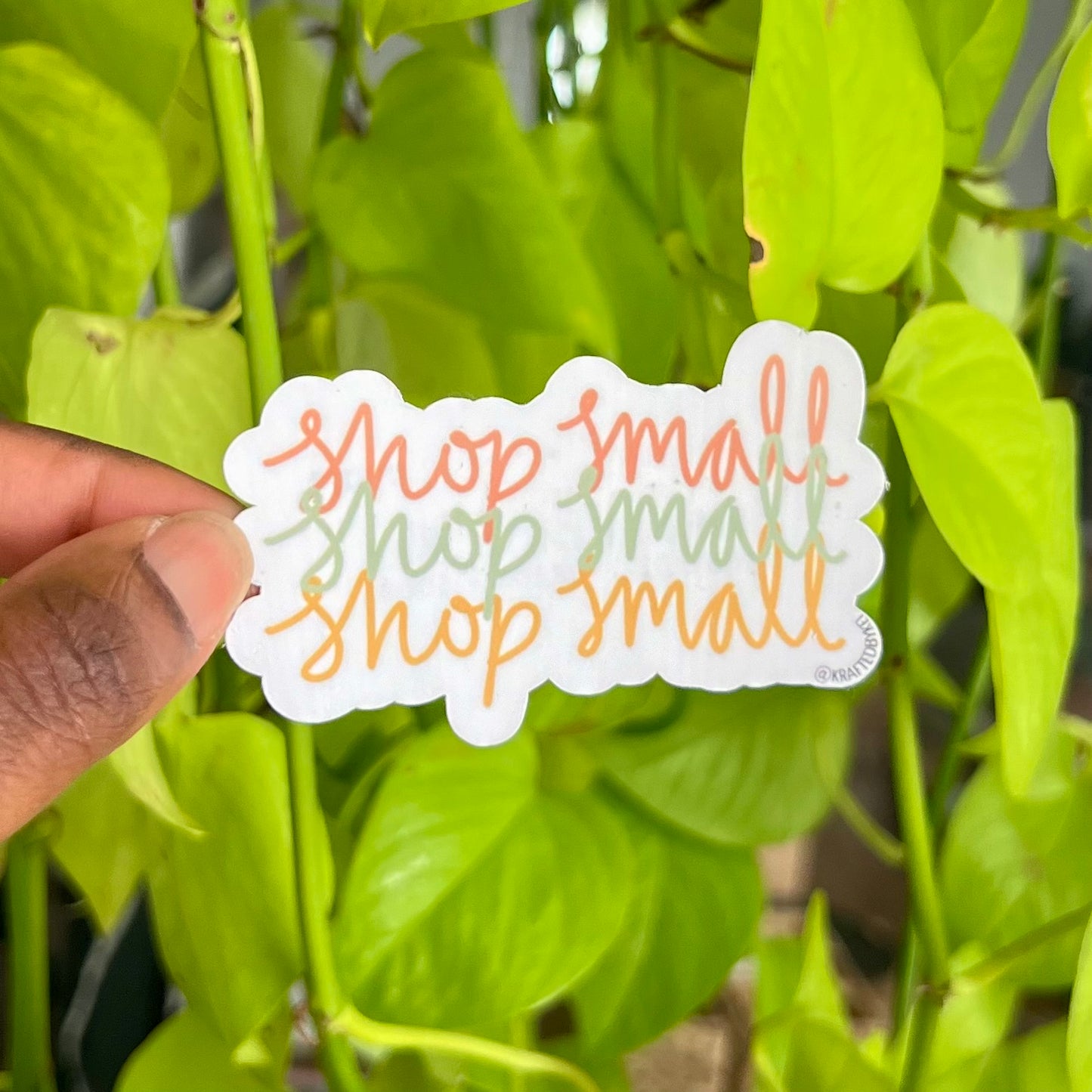 “Shop Small” Vinyl Sticker