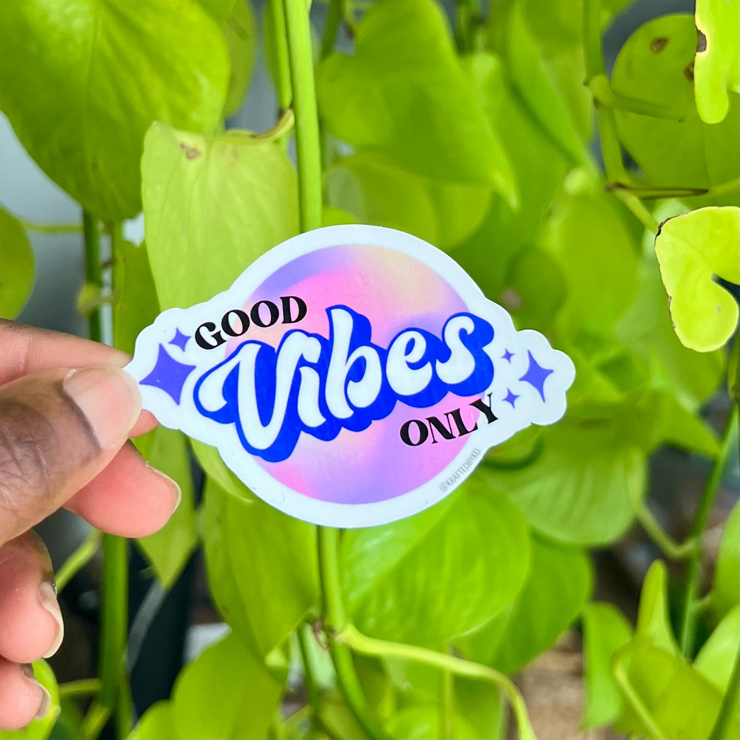 “Good Vibes Only” Vinyl Sticker